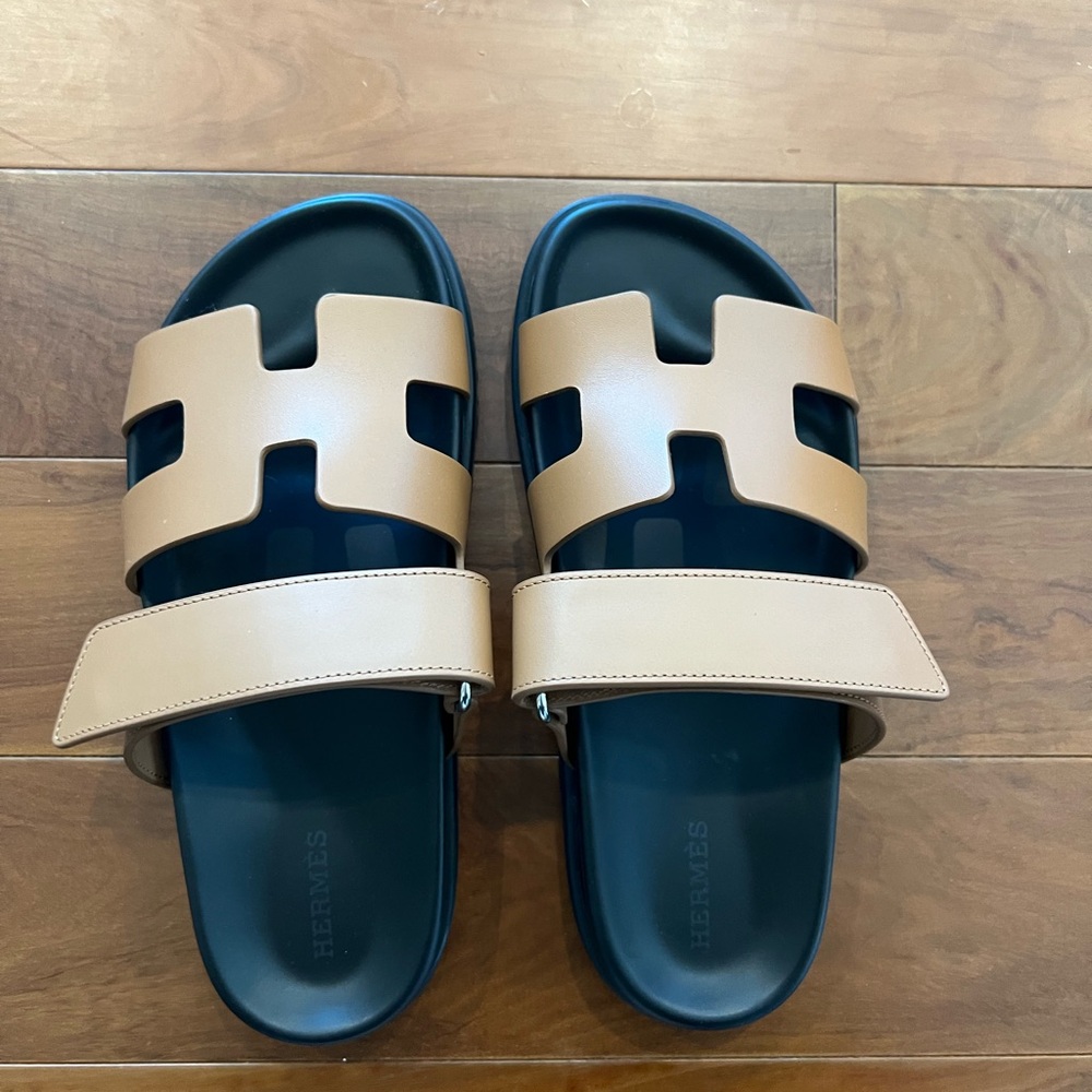Hermès Chypre Sandal / Color Naturel / Size 36.5 / Practically New